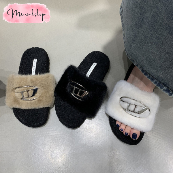 Dép lông nữ dép lê bông LOẠI 1 FULL HỘP đi mùa thu đông êm chân dành cho nữ