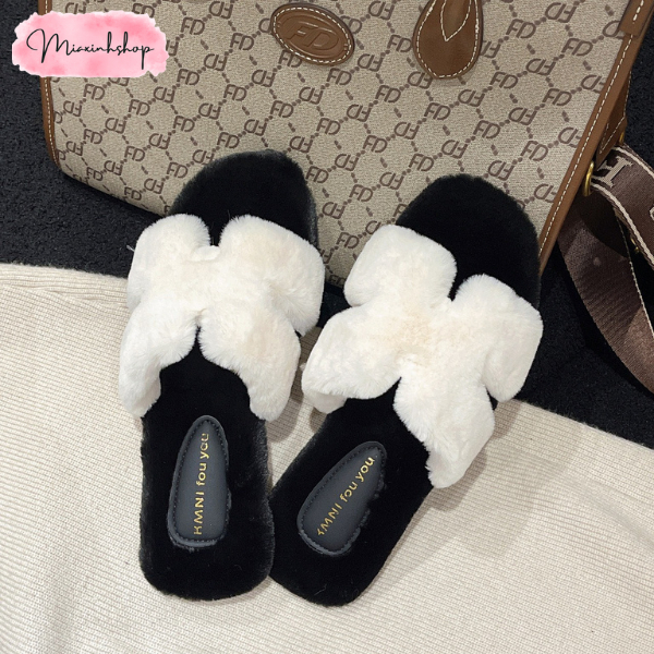 Dép lông nữ dép lê bông HM LOẠI 1 FULL HỘP siêu xinh đi mềm êm chân hàng QCCC