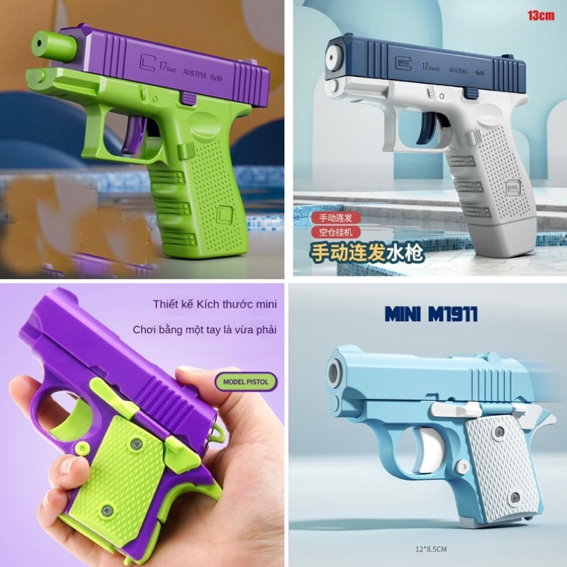Súng vô tri súng nước lắp ráp đồ chơi 3D vui nhộn hottrend Full hộp tặng kèm phụ kiện hàng loại 1 siêu đẹp