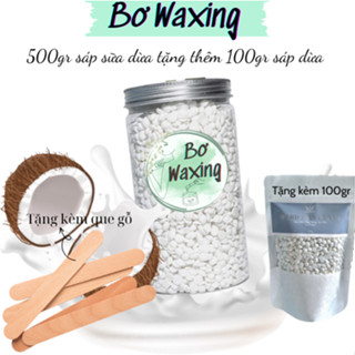 [Mua 1 được 3] Hũ 500g (tặng 100gr) sáp wax lông nóng cao cấp Hard wax beans siêu bám lông có nhiều màu kèm que phết