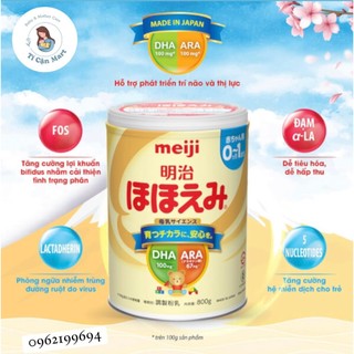 Sữa meiji số 0 -800gr , sữa meiji số 9 - 800gr - hàng nội địa nhật