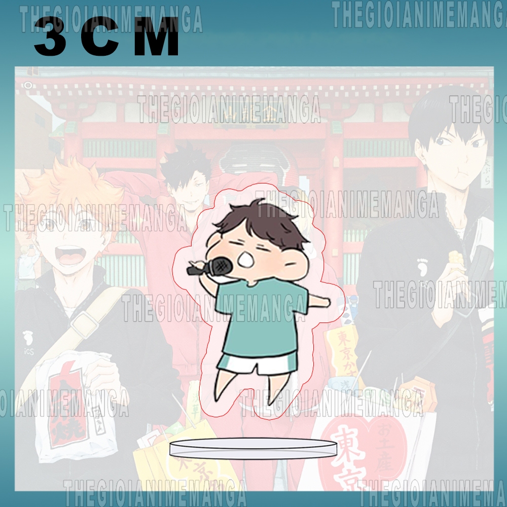 Mô hình Standee HAIKYUU! ver MẮT TRÒN Vua Bóng Chuyền mica acrylic anime chibi trưng bày