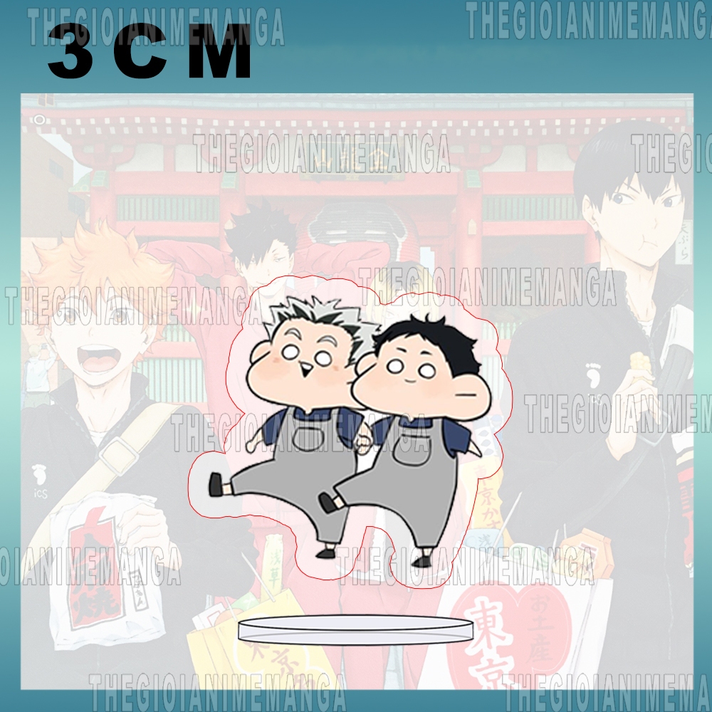 Mô hình Standee HAIKYUU! ver MẮT TRÒN Vua Bóng Chuyền mica acrylic anime chibi trưng bày