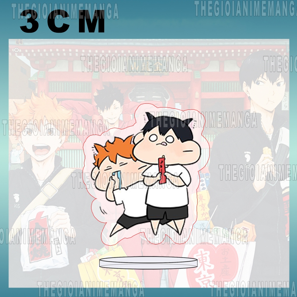 Mô hình Standee HAIKYUU! ver MẮT TRÒN Vua Bóng Chuyền mica acrylic anime chibi trưng bày