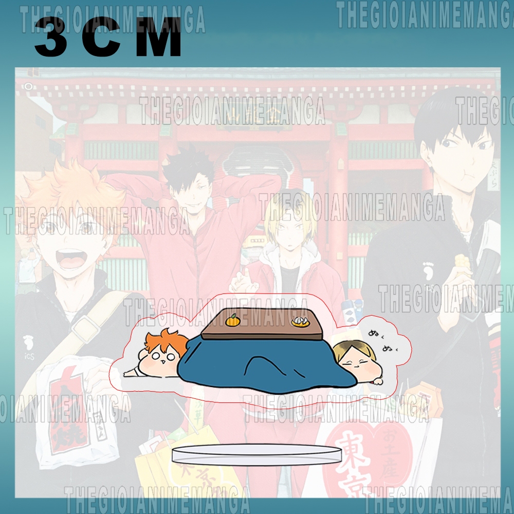 Mô hình Standee HAIKYUU! ver MẮT TRÒN Vua Bóng Chuyền mica acrylic anime chibi trưng bày