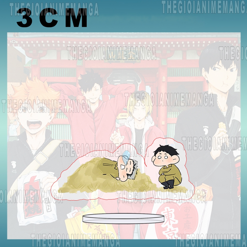 Mô hình Standee HAIKYUU! ver MẮT TRÒN Vua Bóng Chuyền mica acrylic anime chibi trưng bày