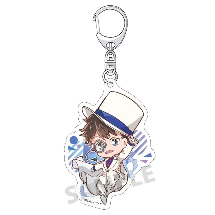 Móc khóa DETECTIVE CONAN ver NỀN GÁCH Thám tử lừng danh in hình anime chibi mica trong acrylic keyring dễ thương