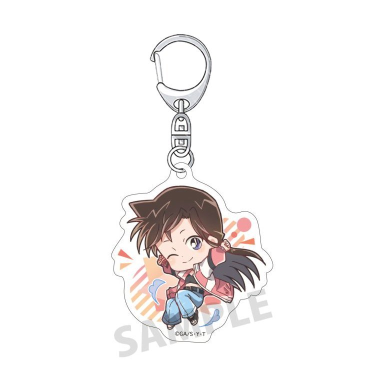 Móc khóa DETECTIVE CONAN ver NỀN GÁCH Thám tử lừng danh in hình anime chibi mica trong acrylic keyring dễ thương