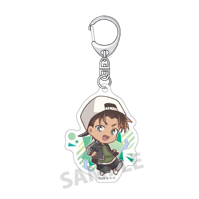 Móc khóa DETECTIVE CONAN ver NỀN GÁCH Thám tử lừng danh in hình anime chibi mica trong acrylic keyring dễ thương