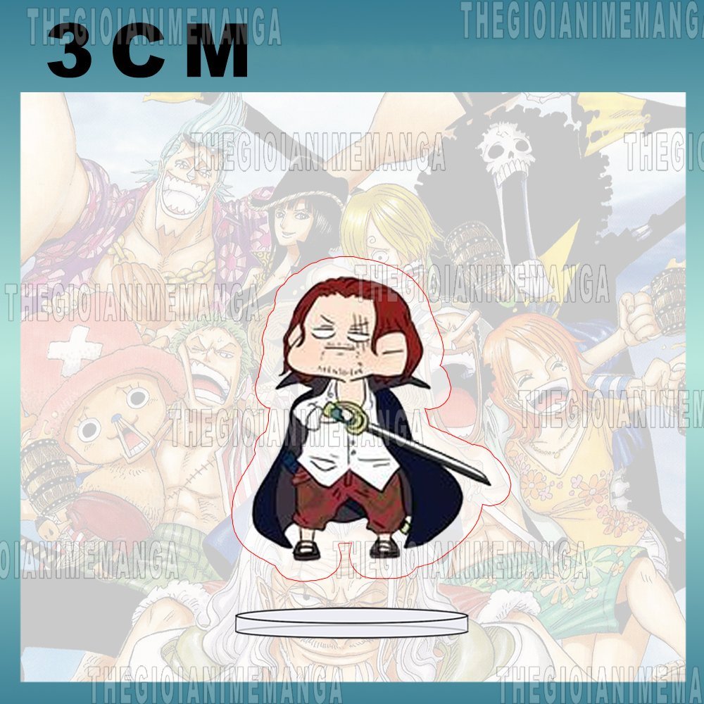 Mô hình Standee ONE PIECE ver MẮT TRÒN Đảo hải tặc anime tượng mica acrylic chibi xinh xắn