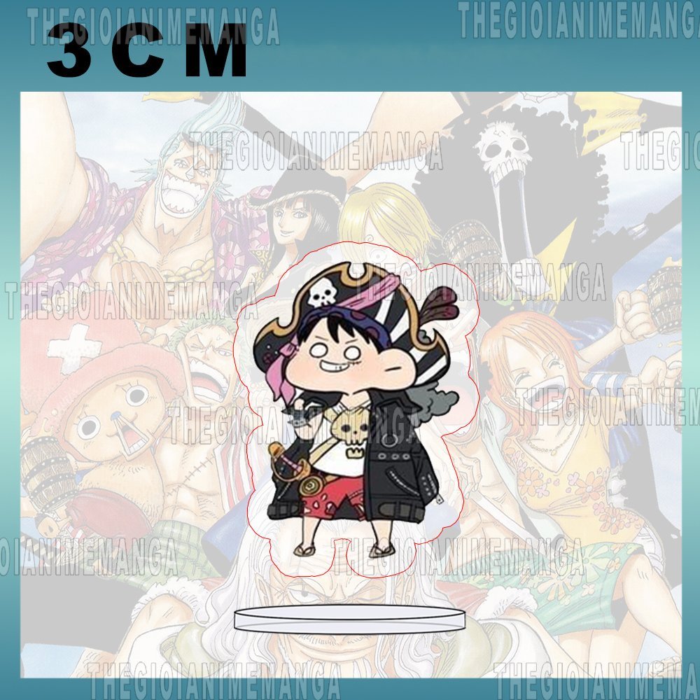 Mô hình Standee ONE PIECE ver MẮT TRÒN Đảo hải tặc anime tượng mica acrylic chibi xinh xắn
