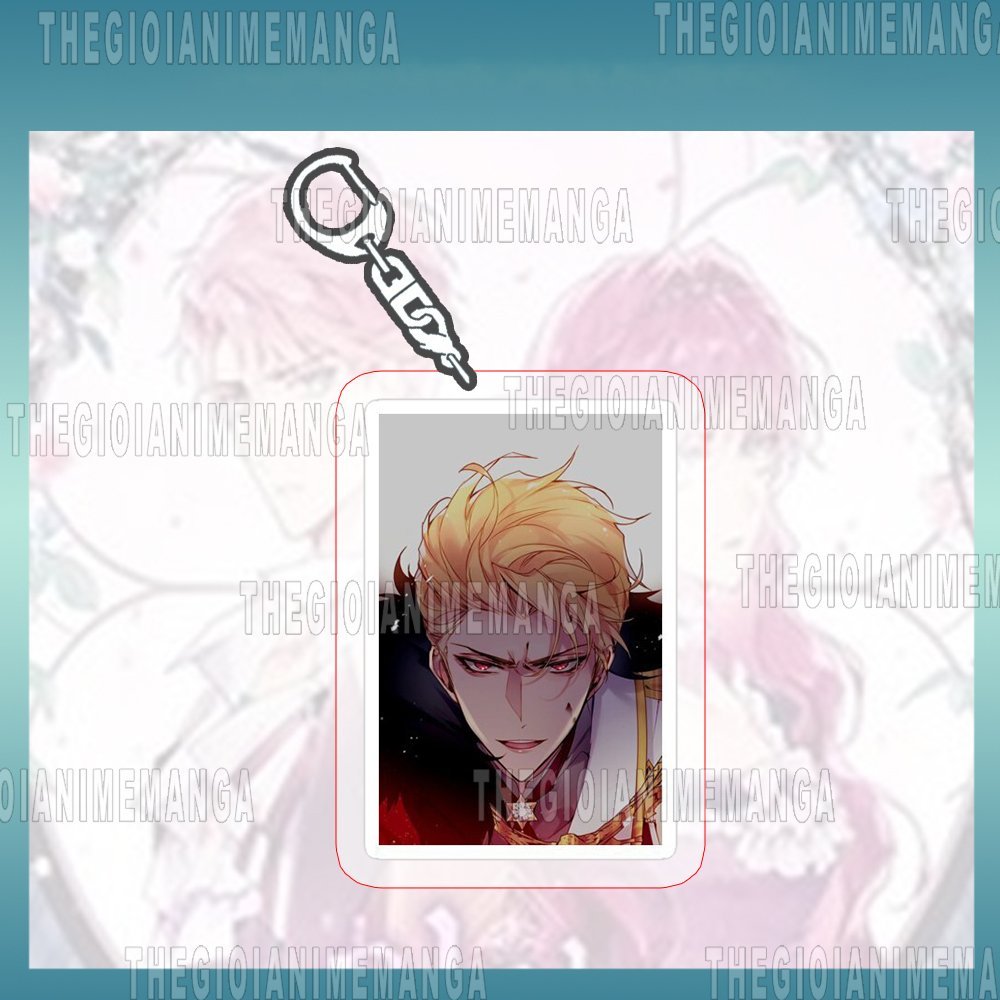 Móc khóa KẾT CỤC CỦA KẺ PHẢN DIỆN CHỈ CÓ THỂ LÀ CÁI CHẾT mica trong acrylic in hình anime chibi quà tặng độc đáo