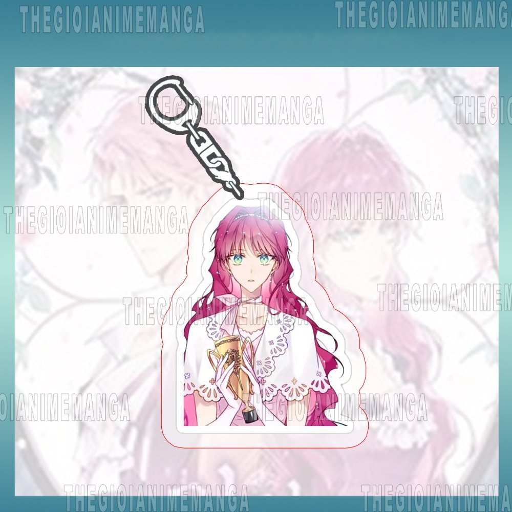 Móc khóa KẾT CỤC CỦA KẺ PHẢN DIỆN CHỈ CÓ THỂ LÀ CÁI CHẾT mica trong acrylic in hình anime chibi quà tặng độc đáo