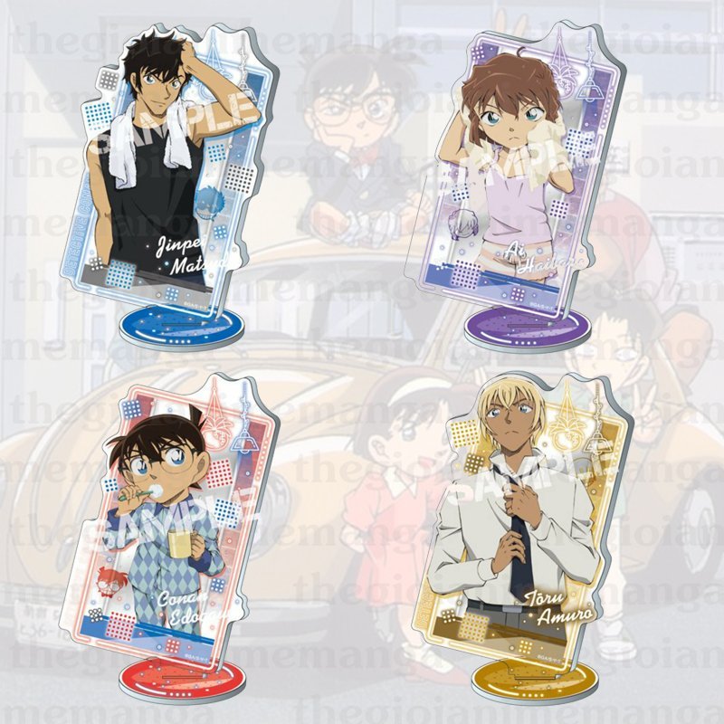 Mô hình Standee DETECTIVE CONAN ver GƯƠNG Thám tử lừng danh tượng acrylic anime mica chibi trưng bày xinh xắn