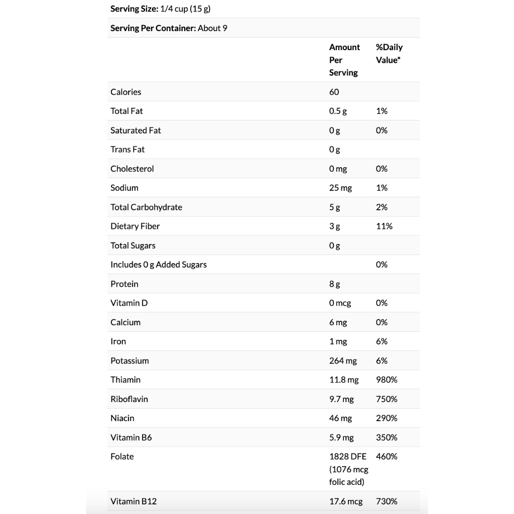 MEN DINH DƯỠNG HẠT TO, GIÀU VITAMIN B - Bob's Red Mill, Large Flake Nutritional Yeast, Gluten Free, ĂN KIÊNG Kosher, 142