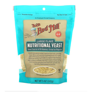 Men dinh dưỡng hạt to, giàu vitamin b - bob's red mill, large flake nutritional yeast, gluten free, ăn kiêng kosher, 142