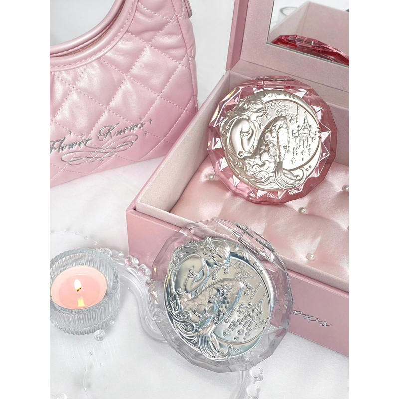 Gương Trang Điểm Kỷ Niệm 7 Năm Flower Knows Hình Hoa Xinh Xắn/Gương gập Tiên Cá Mermaid 7th anniversary