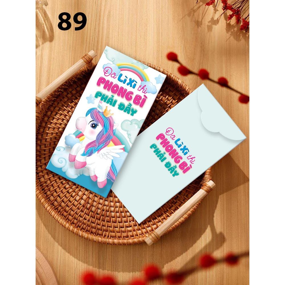 Xấp 10 bao lì xì đôrêmon, gấu dâu lotso