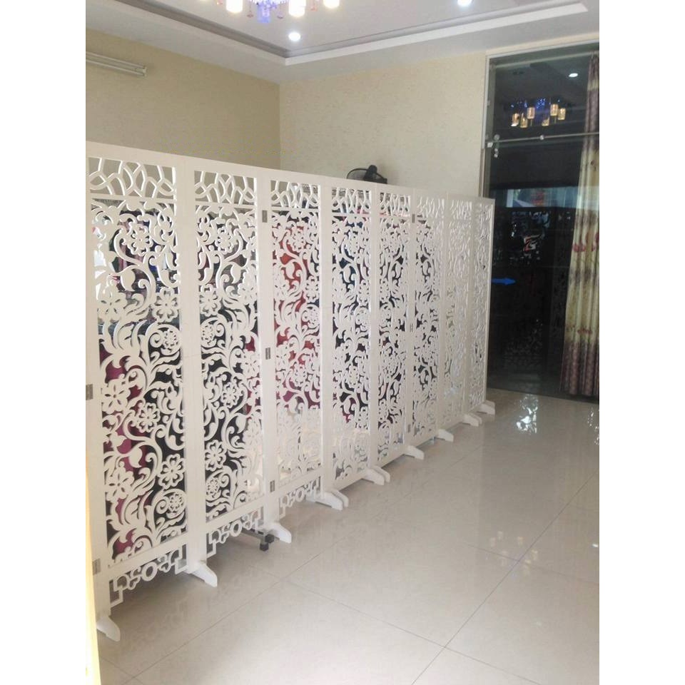 Vách Ngăn Spa Hoa Chồi Châu Âu bằng Nhựa PVC cao cấp/ Giá bán 1 tấm đã bao gồm chân, chỉ bán từ 2 tấm.