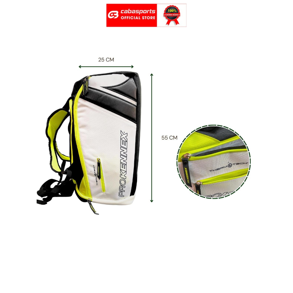 Túi đựng vợt cầu lông tennis Prokennex Tour Sports Thermo cao cấp, túi đựng phụ kiện thể thao