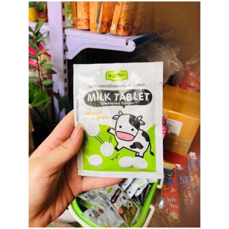 Kẹo sữa bò Milk & Malt Tablet Roscela Thái Lan