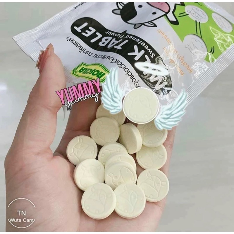 Kẹo sữa bò Milk & Malt Tablet Roscela Thái Lan