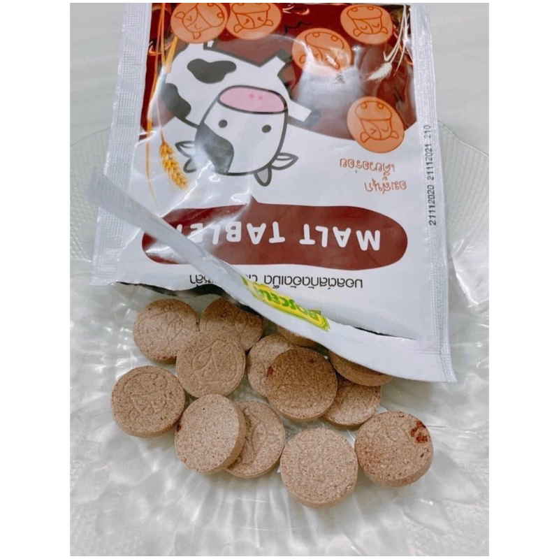 Kẹo sữa bò Milk & Malt Tablet Roscela Thái Lan