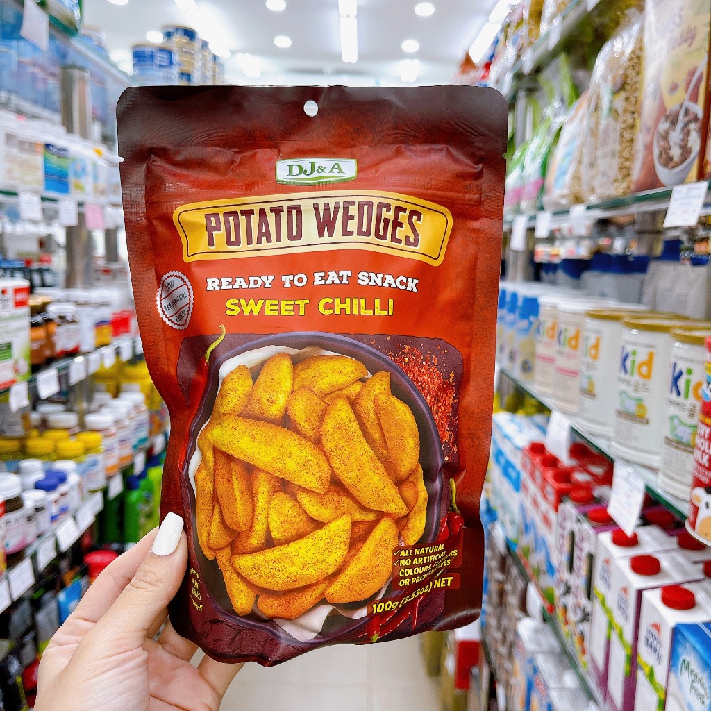 Súp lơ xanh, Khoai tây sấy ớt ngọt, Rau củ sấy vị truyền thống sấy giòn DJ&A 25g