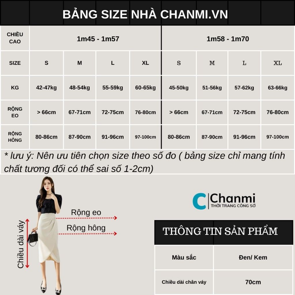 Chân Váy Phong Cách Công Sở Hàng Thiết Kế Cao Cấp CV01 Xếp Ly Eo Dáng Mới