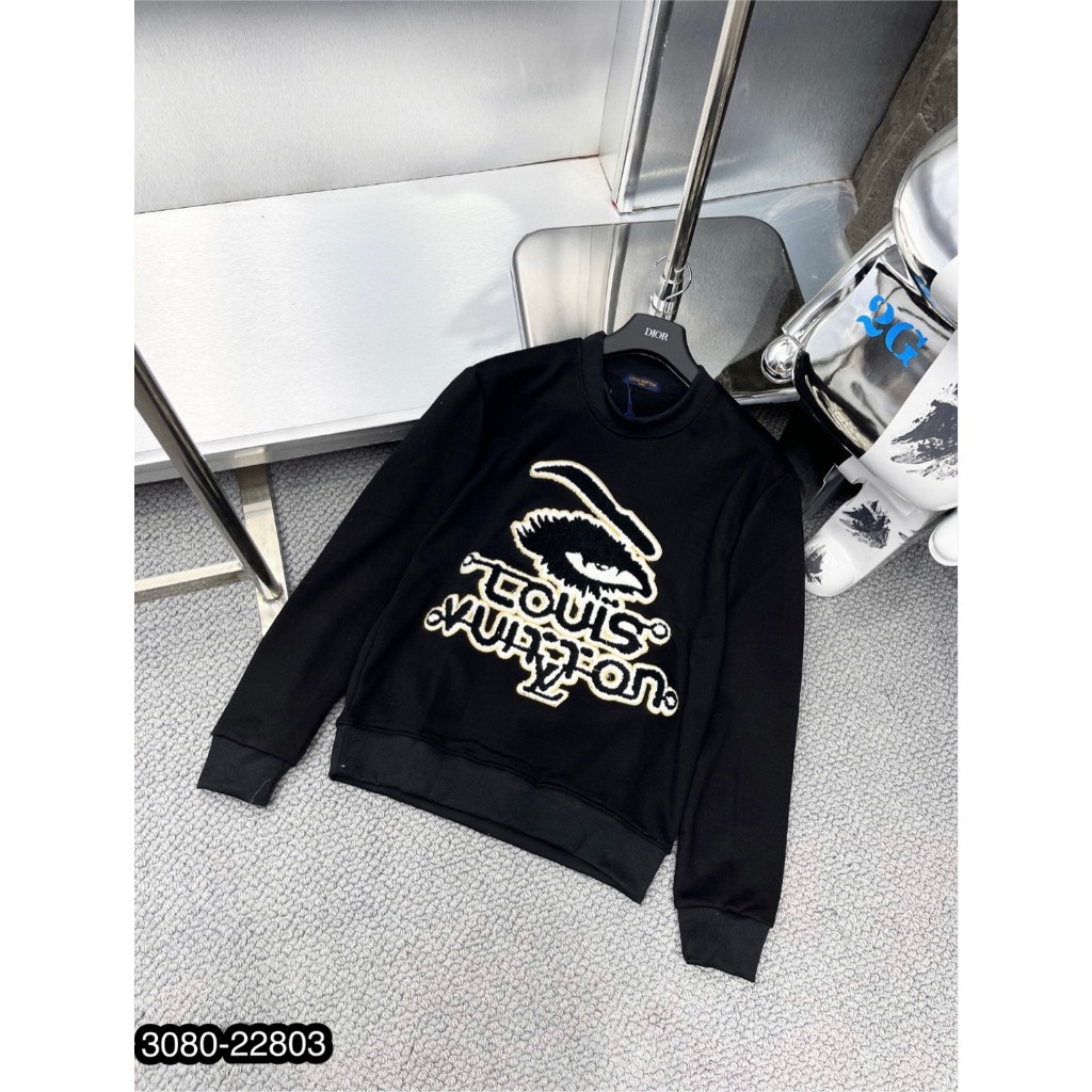 Áo nỉ LV thêu chữ siêu hot - Áo nỉ LV nam