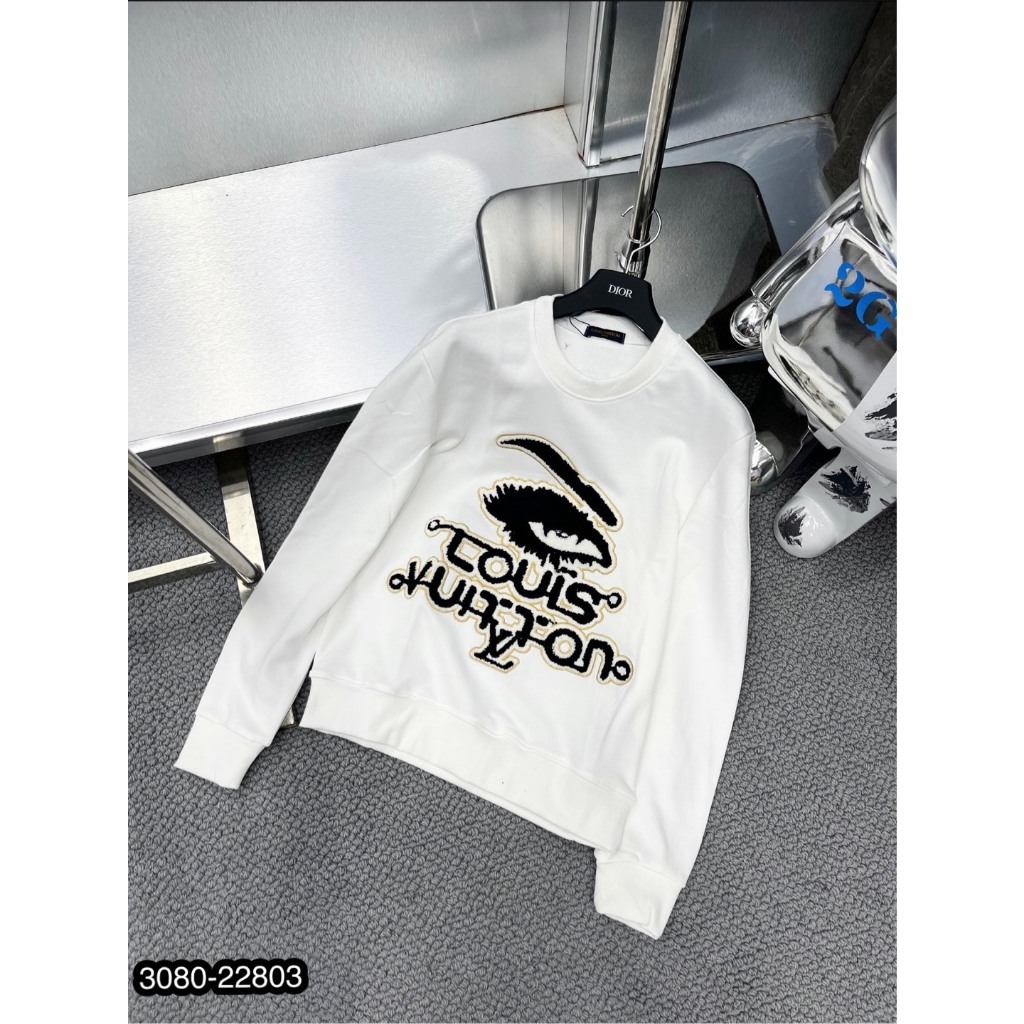 Áo nỉ LV thêu chữ siêu hot - Áo nỉ LV nam