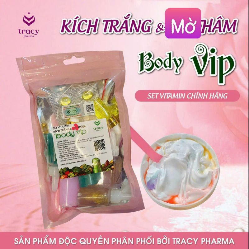 Set kích trắng mờ thâm tăng độ trắng 10 lần body vip chính hãng