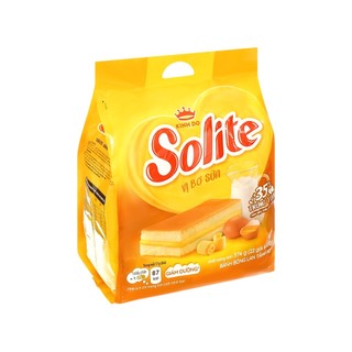 Bánh bông lan tầng kem vị bơ sữa Solite gói 374g