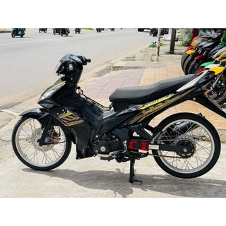 Tem rời 3 lớp ex135- 2010 - mẫu tem chế zin vàng xám dán xe đen,đơn giản