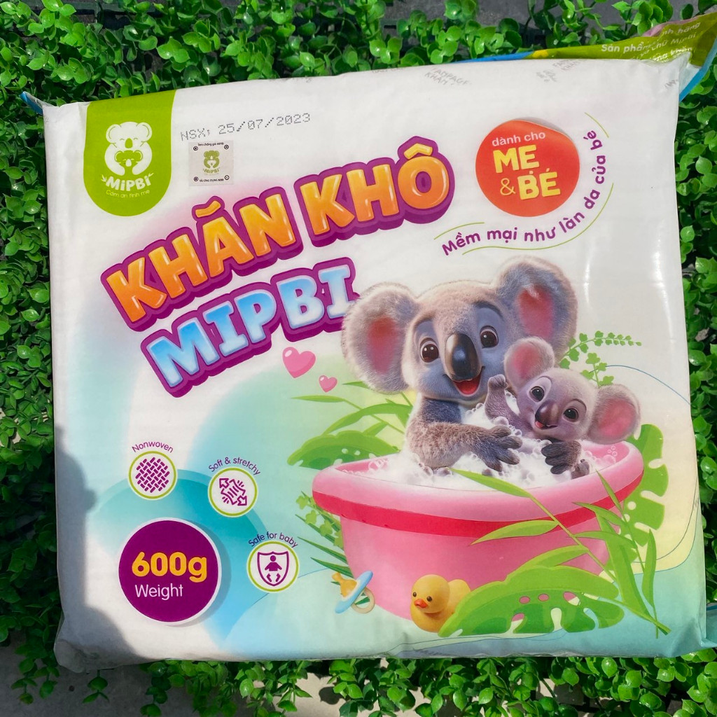 Khăn giấy khô đa năng Mipbi 600gr, 900gr  💖 FREESHIP💖 Giấy khô mềm mại,co giãn, an toàn cho bé,làm từ vải không dệt