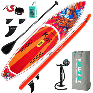 Thuyền SUP chính hãng Funwater bơm hơi, ván chèo đứng họa tiết bơm hơi chất lượng cao