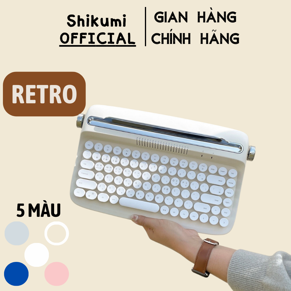 Bàn Phím Actto Shikumi Bluetooth 5.0 kết nối đa thiết bị
