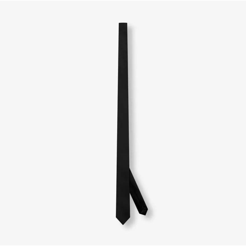 Cà Vạt Lụa Satin Cao Cấp | Wanes Black Tie In Silk
