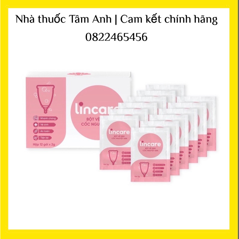 Bột tiệt trùng cốc nguyệt san Lincare