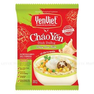 Thùng 30 gói cháo yến dinh dưỡng yenviet chay rau nấm 30 gói x 50gr - 685
