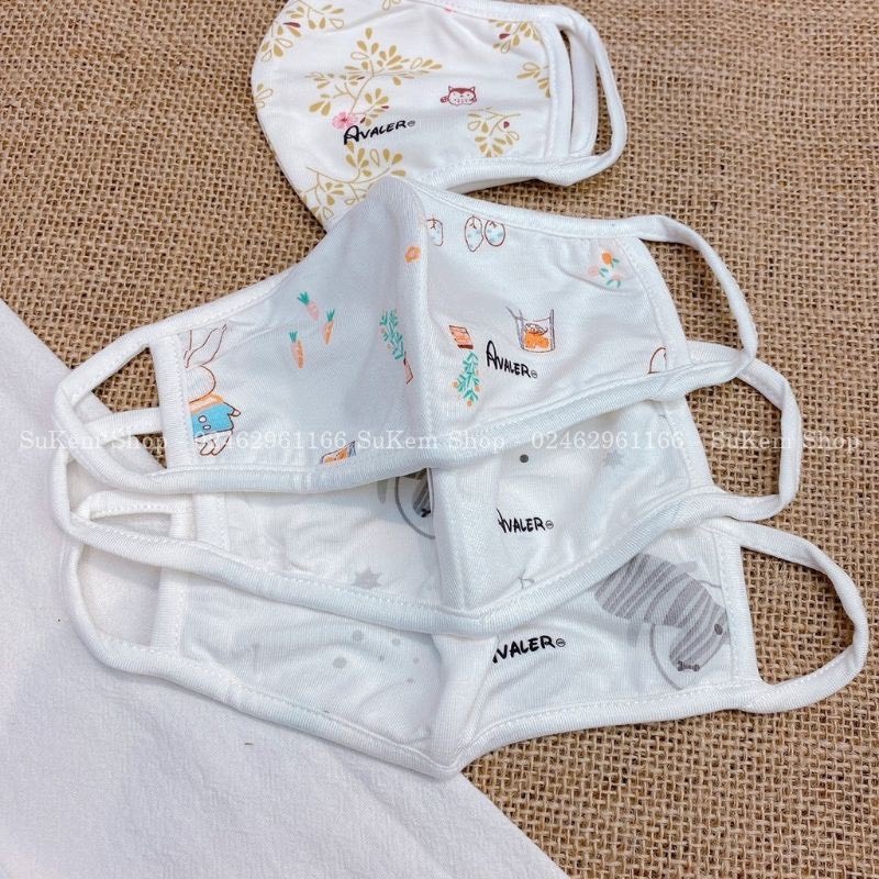 Set 2 Khẩu trang sợi tre Avaler cho bé