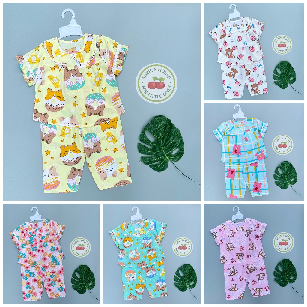 Bộ tole lanh ÁO TAY NGẮN QUẦN DÀI bé gái