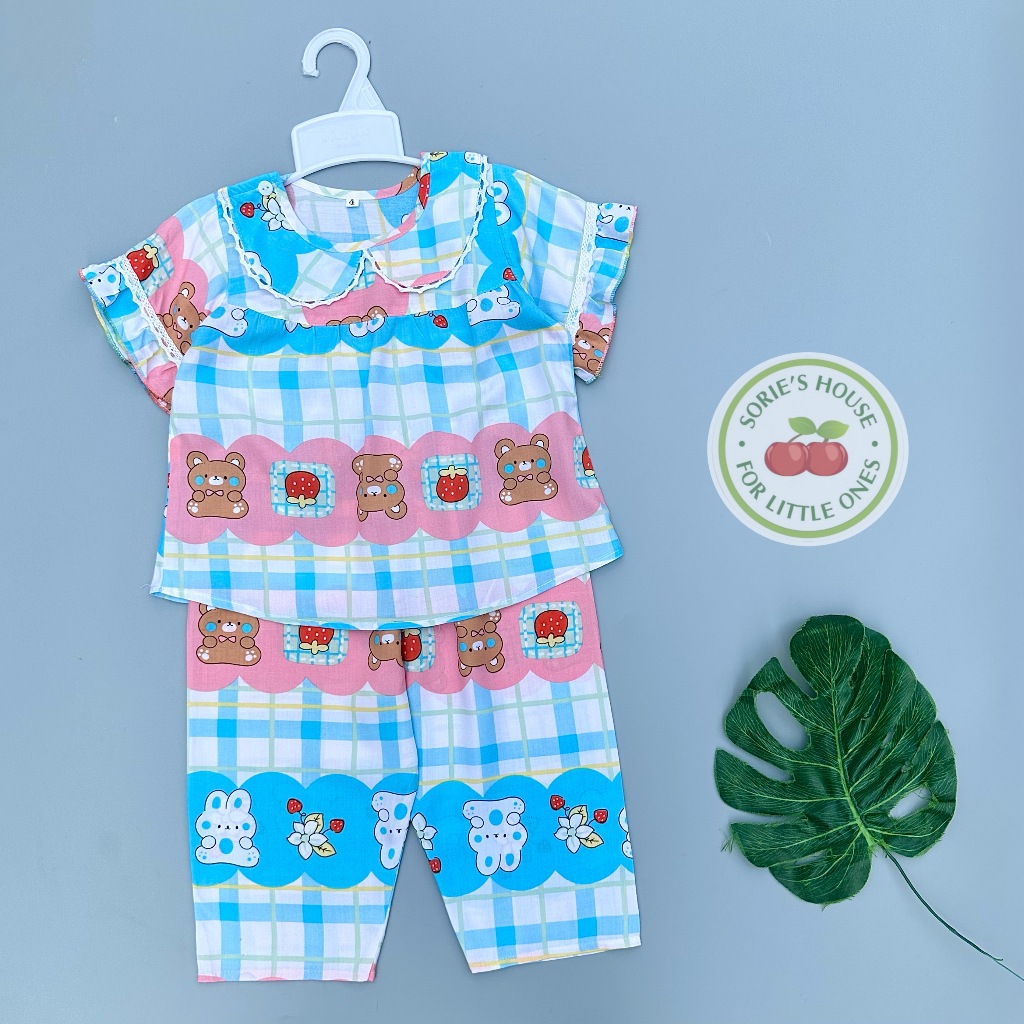 Bộ tole lanh ÁO TAY NGẮN QUẦN DÀI bé gái