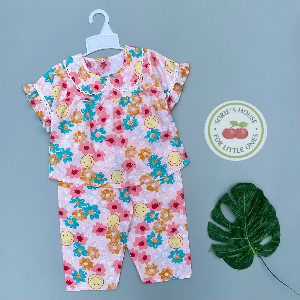 Bộ tole lanh ÁO TAY NGẮN QUẦN DÀI bé gái