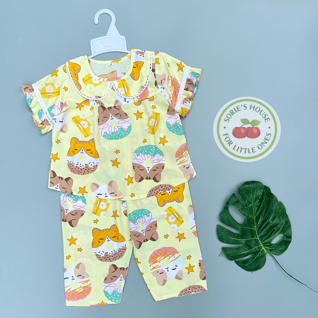 Bộ tole lanh ÁO TAY NGẮN QUẦN DÀI bé gái