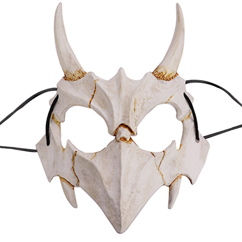 Mặt nạ nhựa xương thú hoá trang Halloween kiểu Motal Kombat độc lạ