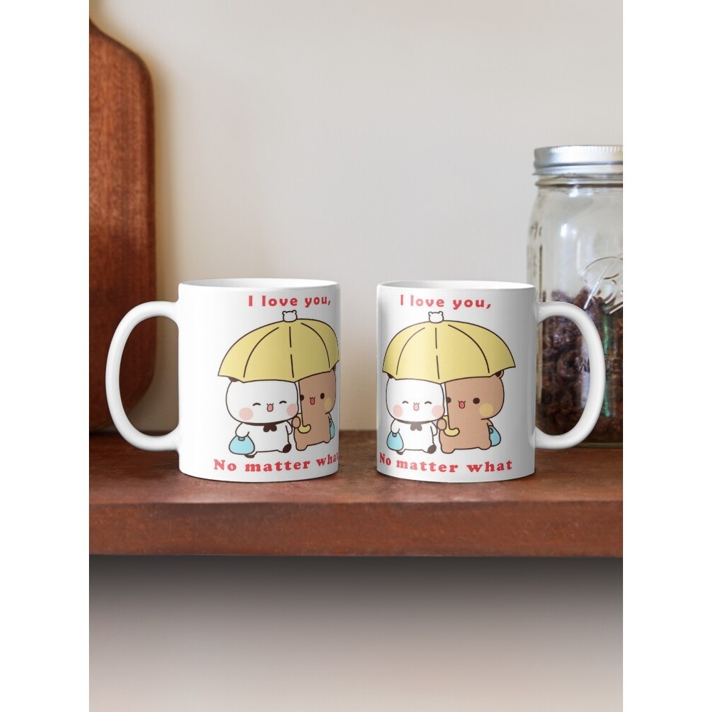 Cốc sứ tình yêu cặp đôi bubu và dudu dễ thương mẫu cập nhật