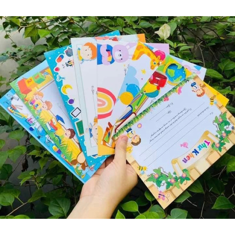 Thư khen kích lên học sinh combo 50-100 tờ