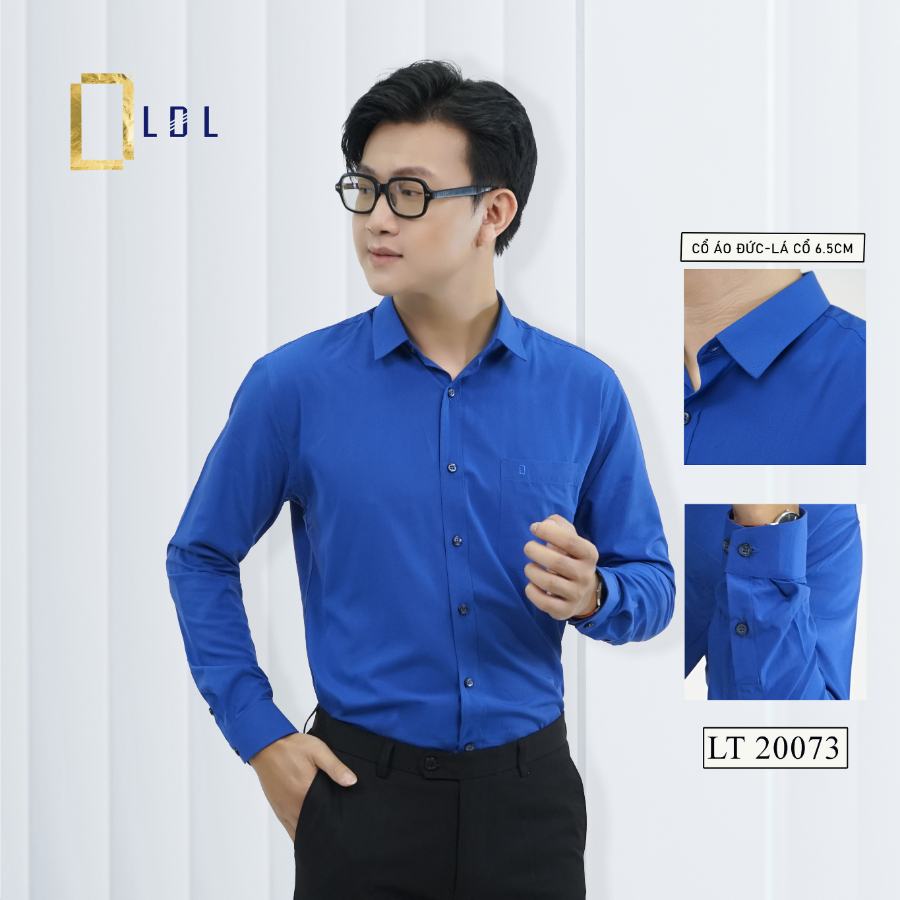 Áo Sơ Mi Dài Tay Trơn Có Túi Chất Liệu BAMBOO - Thấm Hút Mồ Hôi, Chống Nhăn Nhàu Thương Hiệu LDL