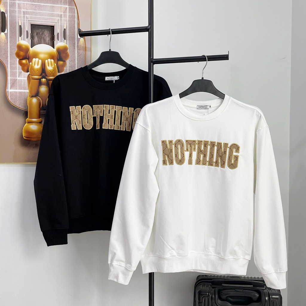 Áo sweater, áo nỉ dài tay thêu chữ BALANCE, đồ thu đông nam nữ form rộng chất liệu vải nỉ dày dặn giữ ấm tốt